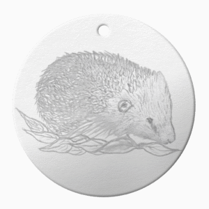 Ceramic Ornament Hedgehog
