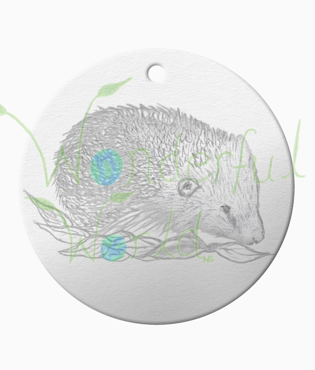 Ceramic Ornament Hedgehog