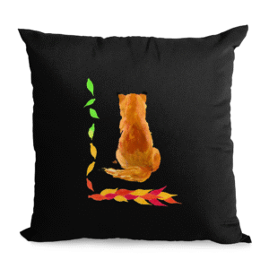 Natural Throw Cushion Changing Seasons with Fox